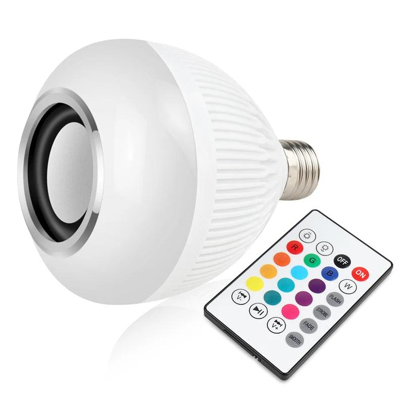 Luminária LED 12W com Som Bluetooth – Iluminação e Música em Um Só Produto