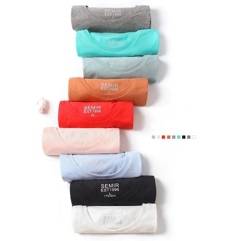 T-Shirt Masculina SEMIR - Algodão Macio e Estilo Casual para Todos os Momentos