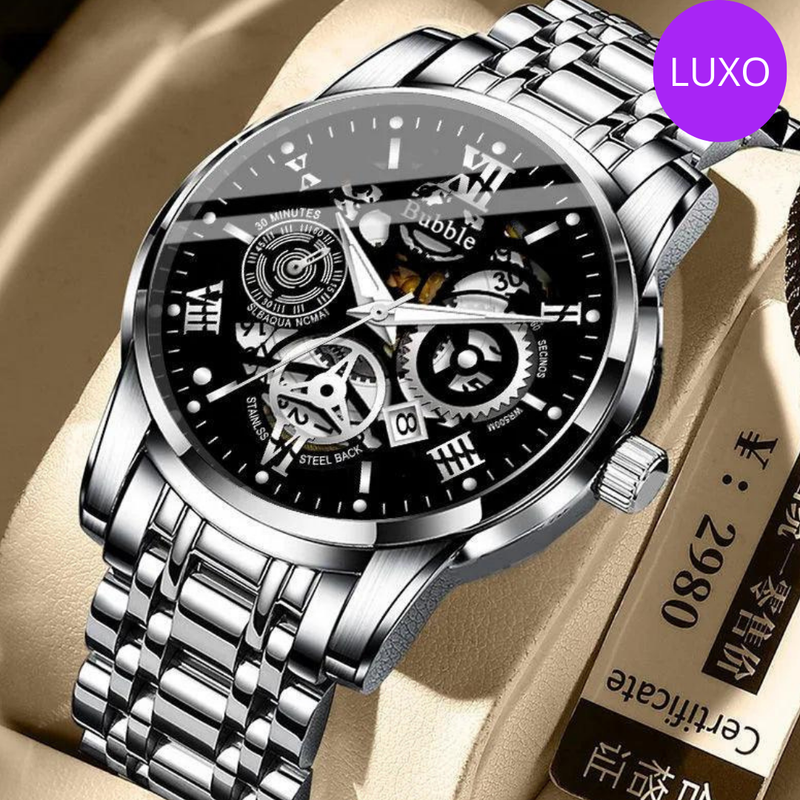 UTHAI CQ260 - Relógio Masculino de Luxo: Quartzo, Multifuncional e Design Romano