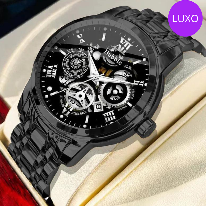 UTHAI CQ260 - Relógio Masculino de Luxo: Quartzo, Multifuncional e Design Romano