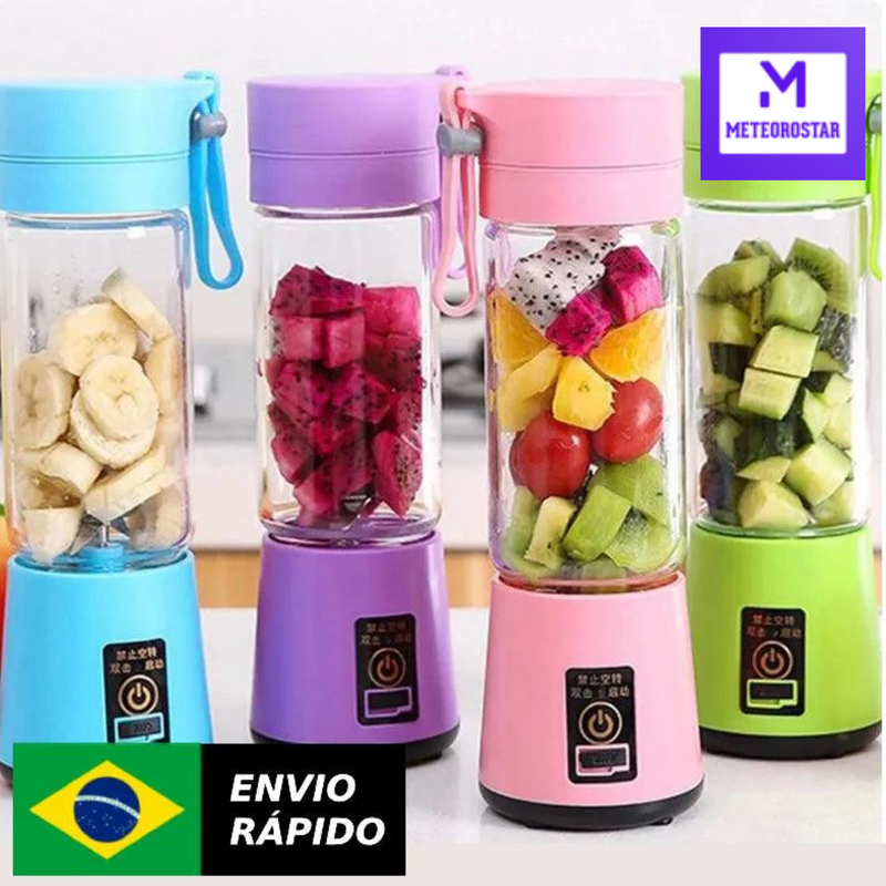 BladeX – Liquidificador Portátil USB com 6 Lâminas Recarregável | Mini e Potente