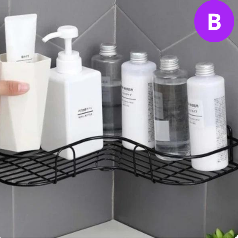 Suporte de Metal Adesivo para Cozinha e Banheiro – Fixação Forte e Prática na Parede
