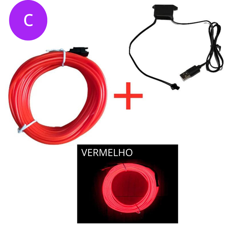 M/3M/5M Interior do carro Led Lâmpada decorativa