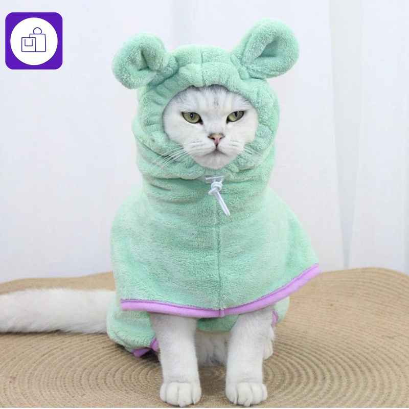 Toalha macia para cães e gatos – toque suave que evita coceiras e alergias