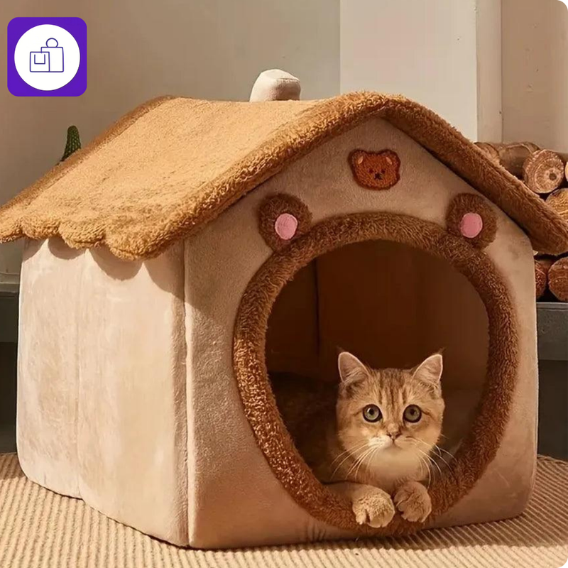 Casa dobrável para pets – fácil de guardar e ideal para ambientes pequenos
