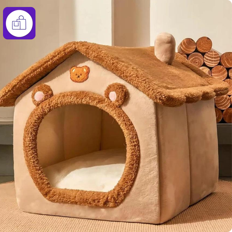 Casa dobrável para pets – fácil de guardar e ideal para ambientes pequenos