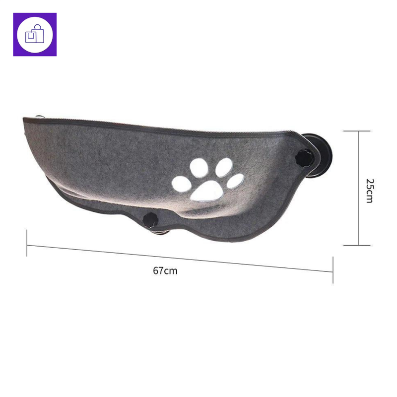 Rede de gato com ventosas reforçadas – relaxamento ao sol sem risco de quedas
