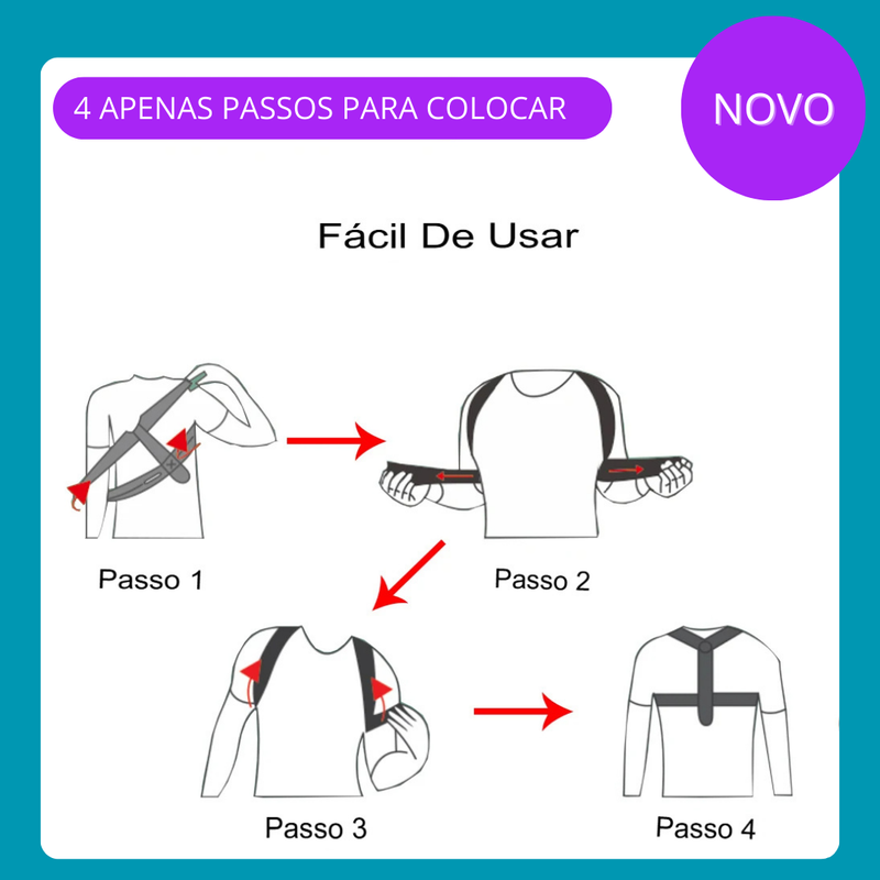 Corretor Postural para Coluna | Suporte Eficiente para Melhoria Postural e Conforto