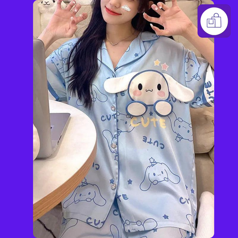 Pijama Feminino Sanrio Cinnamoroll - Conforto e Estilo com Personagem Famoso