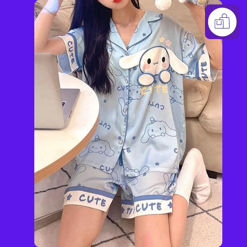 Pijama Feminino Sanrio Cinnamoroll - Conforto e Estilo com Personagem Famoso