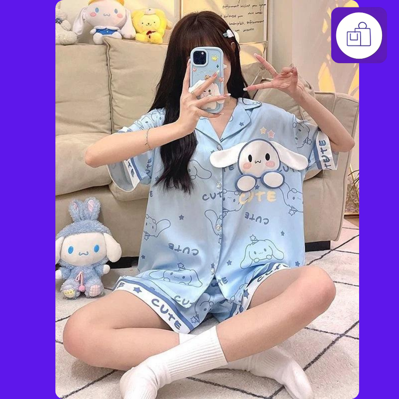 Pijama Feminino Sanrio Cinnamoroll - Conforto e Estilo com Personagem Famoso