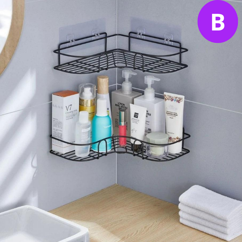 Suporte de Metal Adesivo para Cozinha e Banheiro – Fixação Forte e Prática na Parede
