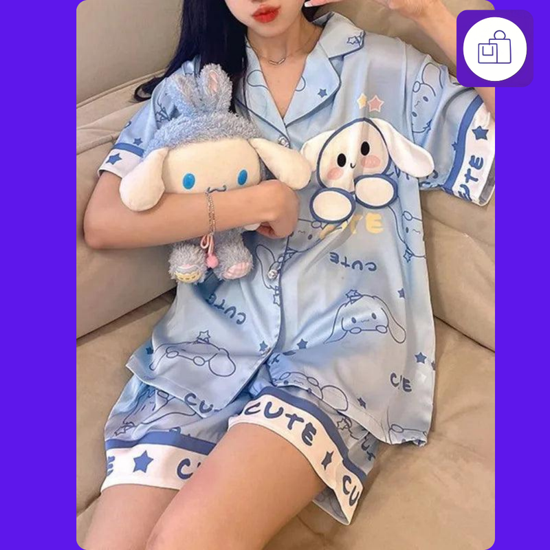 Pijama Feminino Sanrio Cinnamoroll - Conforto e Estilo com Personagem Famoso