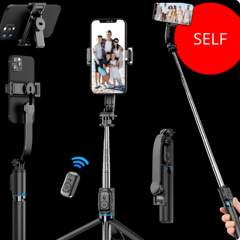 Tripé para Câmera com Controle Remoto – Perfeito para Selfies e Vídeos Estáveis