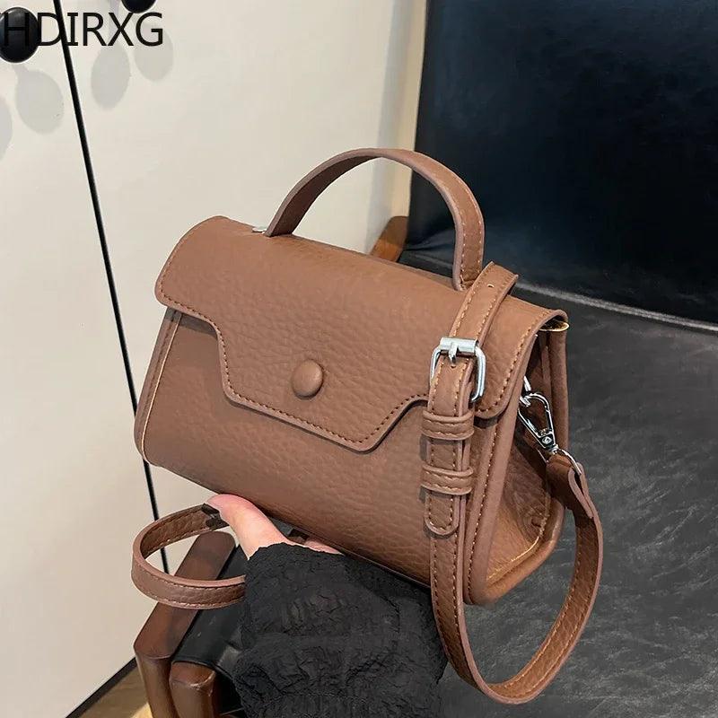 Retro Women Handbag Ladies Crossbody Messenger Woman Bags High Quality PU Leather Female Flap Casual Shoulder Bag New Arrival