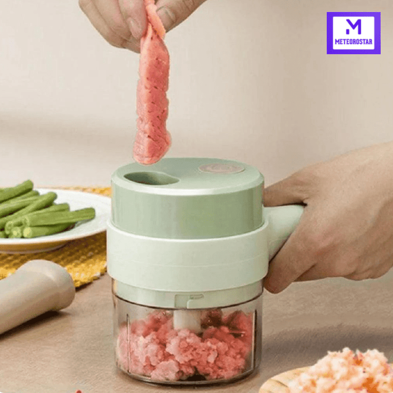 LeguPro – Cortador Elétrico de Leguminosas 4 em 1 Sem Fio | Prático e Eficiente para Sua Cozinha