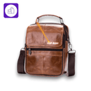 Bolsa masculina WESTAL – feita com couro genuíno 100%, perfeita para quem busca um acessório durável