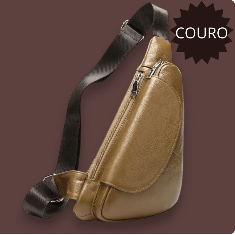 Bolsa Westal de couro para homens – perfeita para viagens, oferecendo compartimentos organizados e fácil acesso