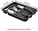 Inox Cutlery Game With 24 Pieces + Drawer Holder-Neverdie Store