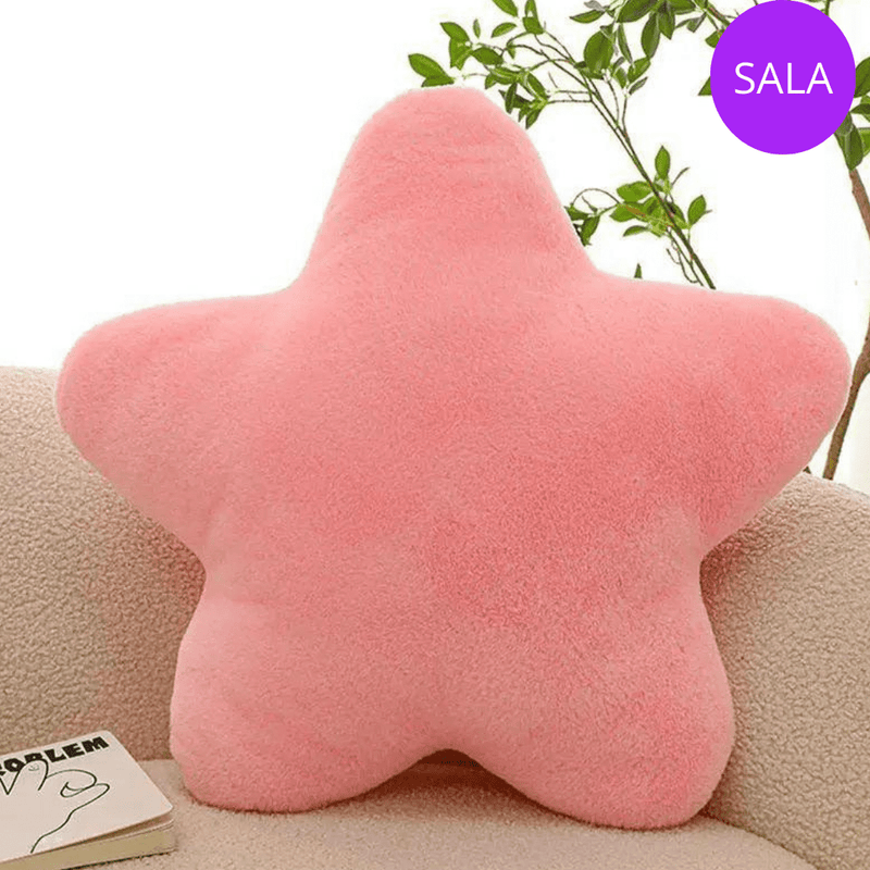 Almofada Estrela – Pelúcia Confortável e Aconchegante | Perfeita para Decoração e Descanso