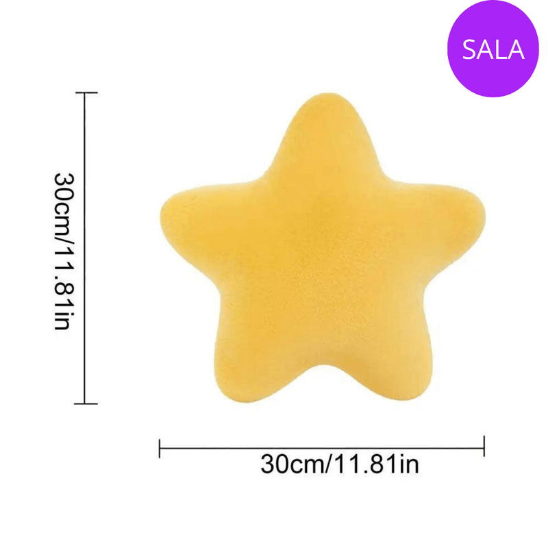 Almofada Estrela – Pelúcia Confortável e Aconchegante | Perfeita para Decoração e Descanso