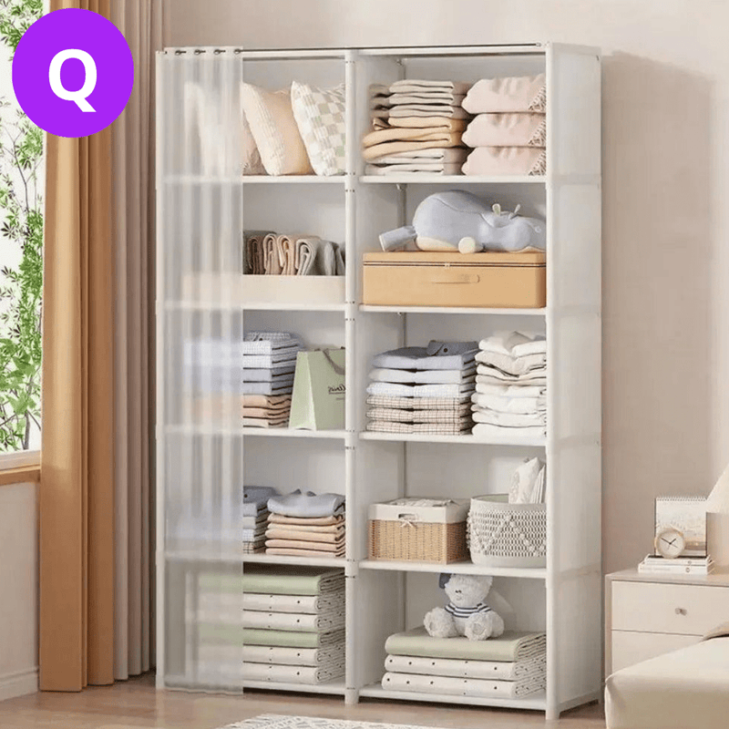 Armário multiuso para roupas, guarda-roupa à prova de poeira