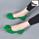 Cresfimix Sapatos Femininos Vinho Couro PU - Salto Quadrado para Escritório e Festa A9444