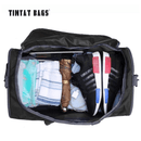 Bolsa de viagem dobrável masculina TINYAT – fácil de carregar, perfeita para viagens rápidas e fins de semana