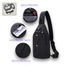 Bolsa tiracolo TINYAT preta – solução prática e direta para carregar  sem frescura ou complicação