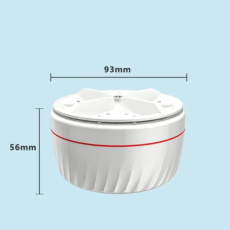 Mini Máquina de Lavar Roupa USB – Compacta e Prática para Viagens