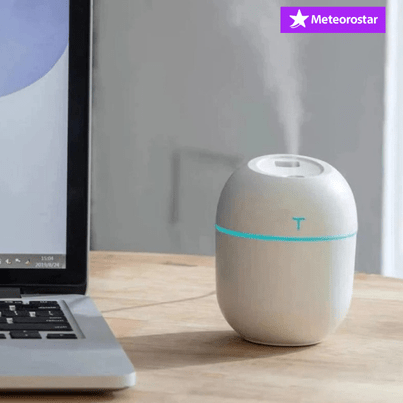 Mini Umidificador de Ar Portátil – Névoa Suave e Hidratante
