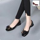 Cresfimix Sapatos Femininos Vinho Couro PU - Salto Quadrado para Escritório e Festa A9444