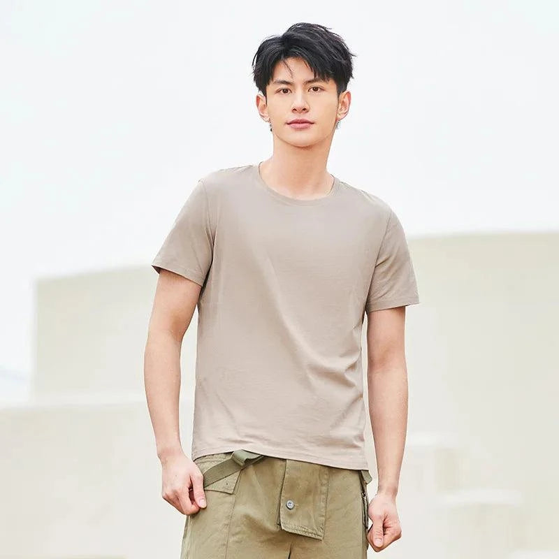 Camisa de Algodão SEMIR Masculina 2023 - Casual, Simples e Confortável para o Dia a Dia