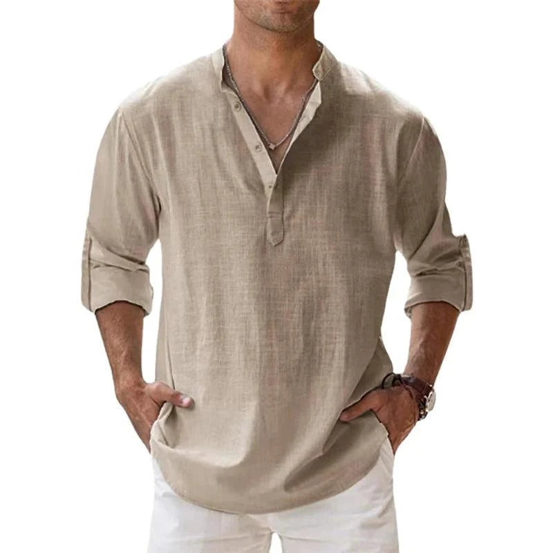 Camisas Masculinas de Linho e Algodão – Leveza e Frescor para os Dias Quentes