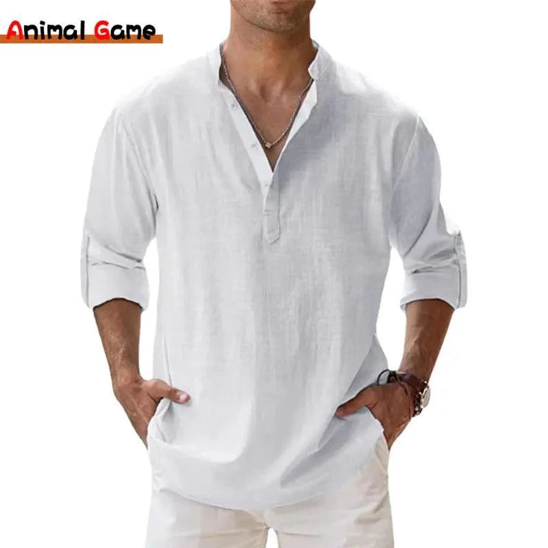 Camisas Masculinas de Linho e Algodão – Leveza e Frescor para os Dias Quentes