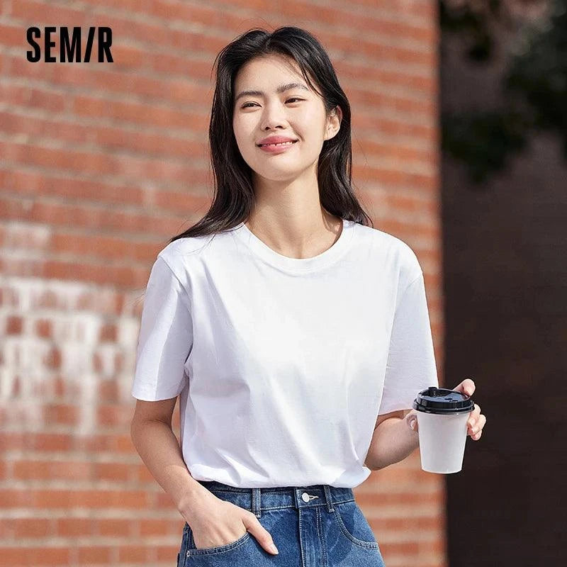 Camiseta Masculina SEMIR 2024 – Algodão Puro para Máximo Conforto no Dia a Dia