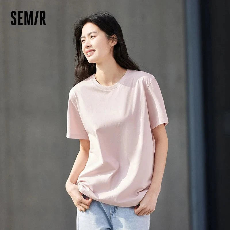 Camiseta Masculina SEMIR 2024 – Algodão Puro para Máximo Conforto no Dia a Dia
