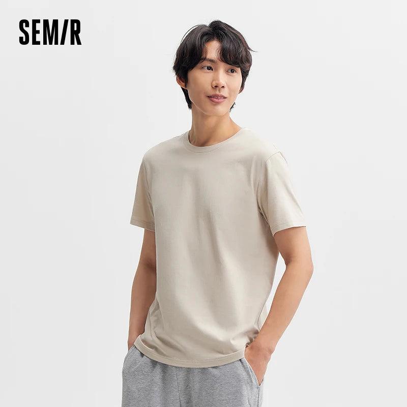 Camiseta Masculina SEMIR 2024 – Algodão Puro para Máximo Conforto no Dia a Dia