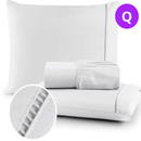 Conjunto de lençóis QUEEN 3 peças 400 pontos de micropercale fio palito