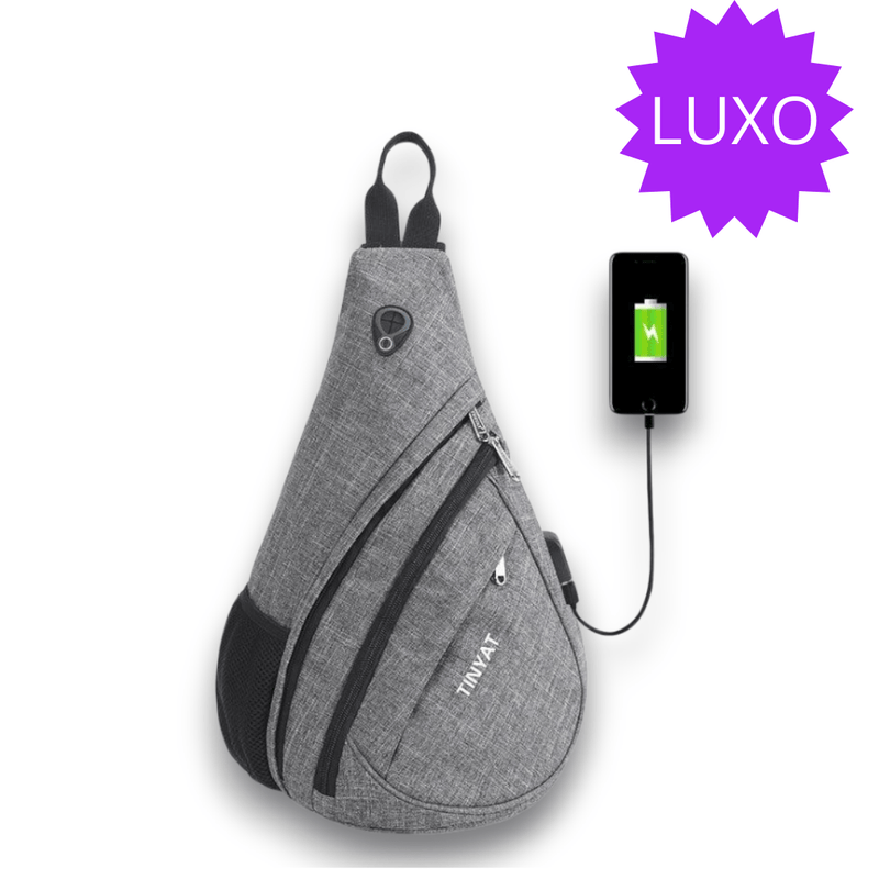 Bolsa de ombro masculina – compartimentos espaçosos para organizar seus itens com facilidade