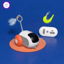 Carro de brinquedo inteligente para gatos com controle remoto – estimula o instinto de caça e atividade física