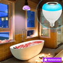 Luminária LED 12W com Som Bluetooth – Iluminação e Música em Um Só Produto