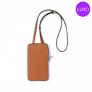Bolsa de telefone de couro genuíno de luxo para mulheres – acessório elegante e funcional, ideal para o uso diário