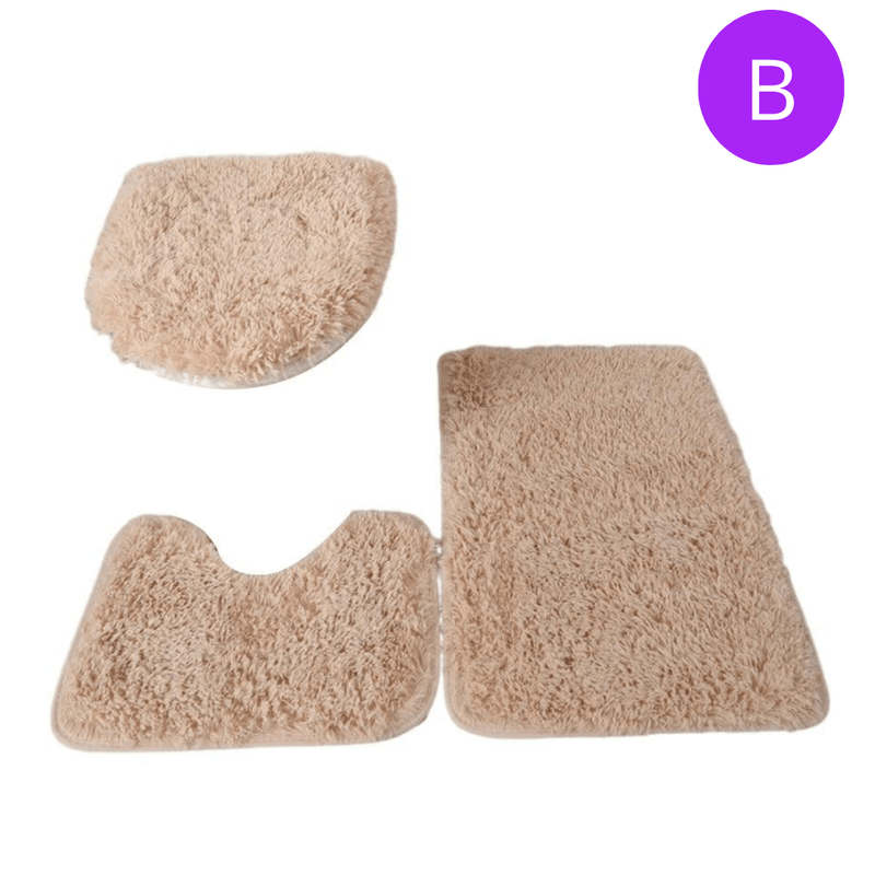 Conjunto de Tapetes Antiderrapantes para Banheiro – Proteção e Estilo em Seu Banho