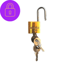 Cadeado Alta Segurança 25mm – Trava Forte com 3 Chaves