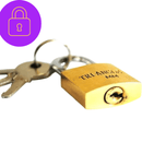 Cadeado Alta Segurança 25mm – Trava Forte com 3 Chaves