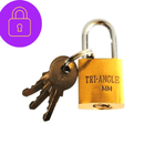Cadeado Alta Segurança 25mm – Trava Forte com 3 Chaves