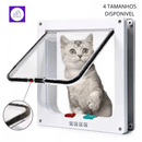 Porta de aba para gato com trava 4 vias – segurança máxima e controle de acesso para seu pet