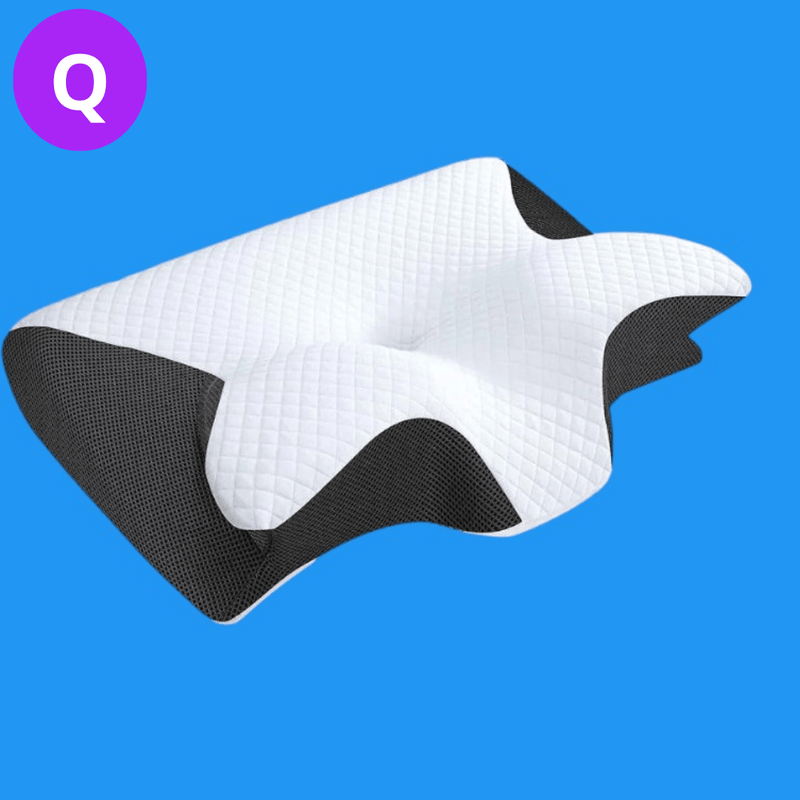 2 em 1 Travesseiro ortopédico de contorno ergonômico para dor no pescoço