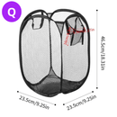 Cesto dobrável para separação de roupas sujas